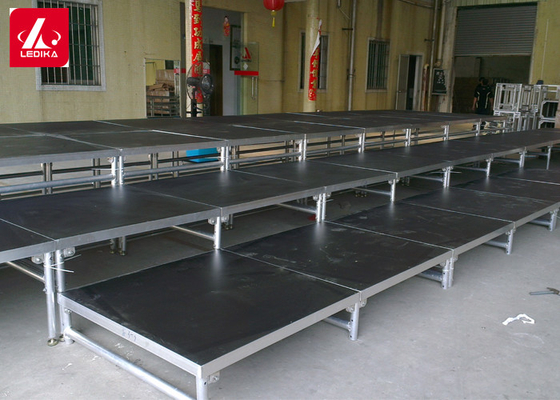Adjustable Aluminum Alloy Folding Stage Platform Stairs Lifting