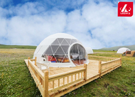 Resort için Su Geçirmez 6M Glamping Geodesic Dome Çadır Otel