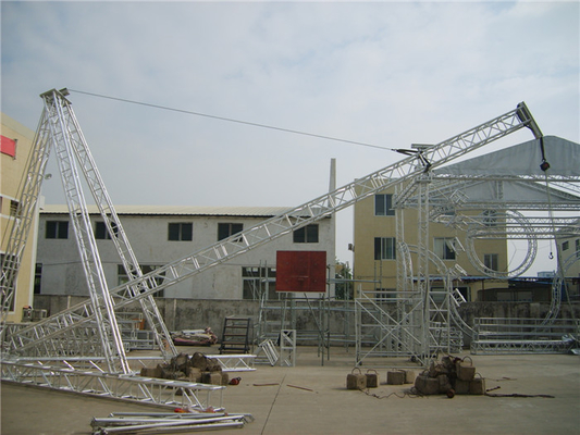 Bir Konuşmacı 400x400 mm T gösterisi Alüminyum Kafes Yükleme 500kg 12m Standı